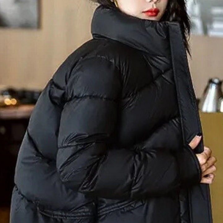 Women's Puffer Jacket Quilted Zip-Up | Padded