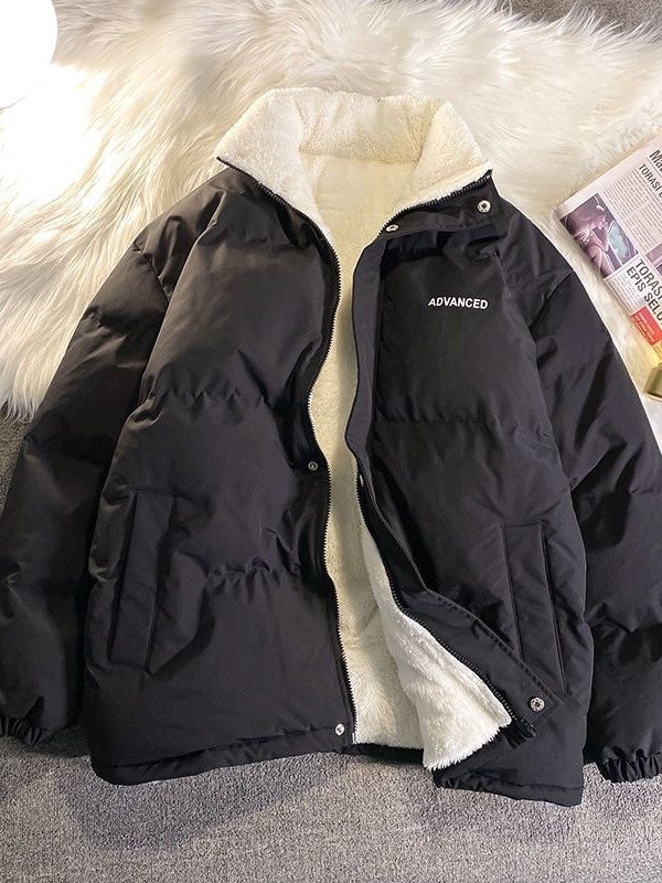 Women's Puffer Jacket Zip Up | Winter