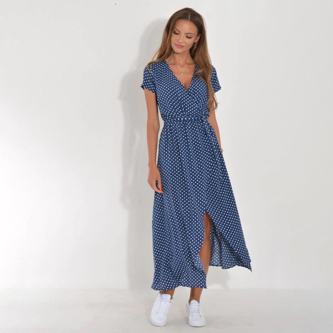 Women's Races Dresses Floral Wrap Maxi | Casual Style