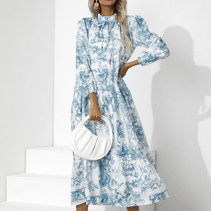 Women's Races Dresses Long Sleeve Midi | Elegant