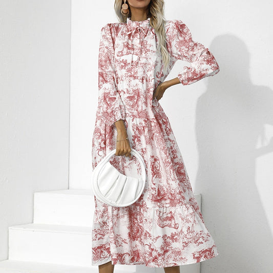 Women's Races Dresses Long Sleeve Midi | Elegant