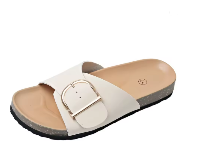 Women's Sandals Buckle Detail | Flat Shoes