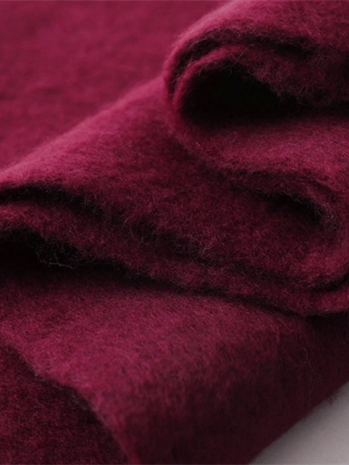 Women's Scarf with Tassel Trim & Oversized Drape | Winter