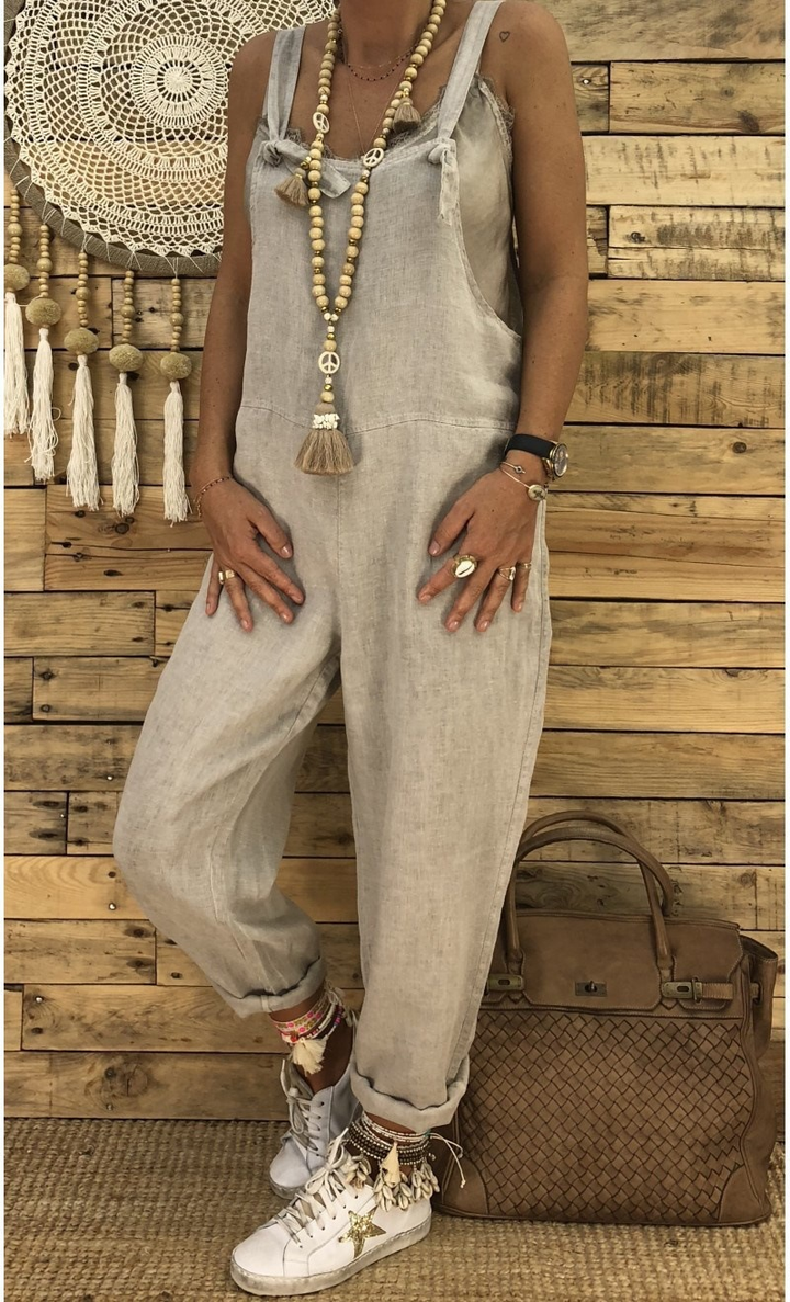 Women's Sleeveless Overalls with Casual Style | Loose Fit