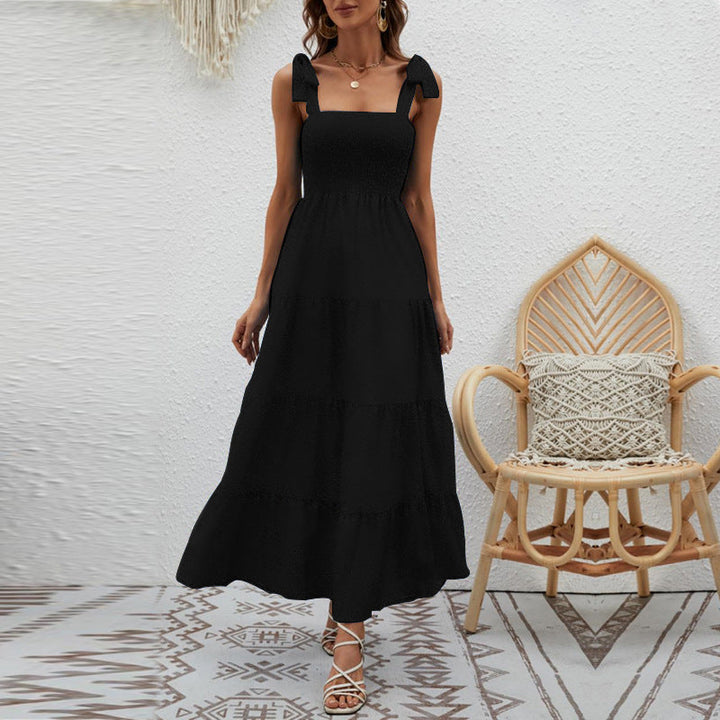 Women's Smocked Summer Dress | Tiered Sleeveless
