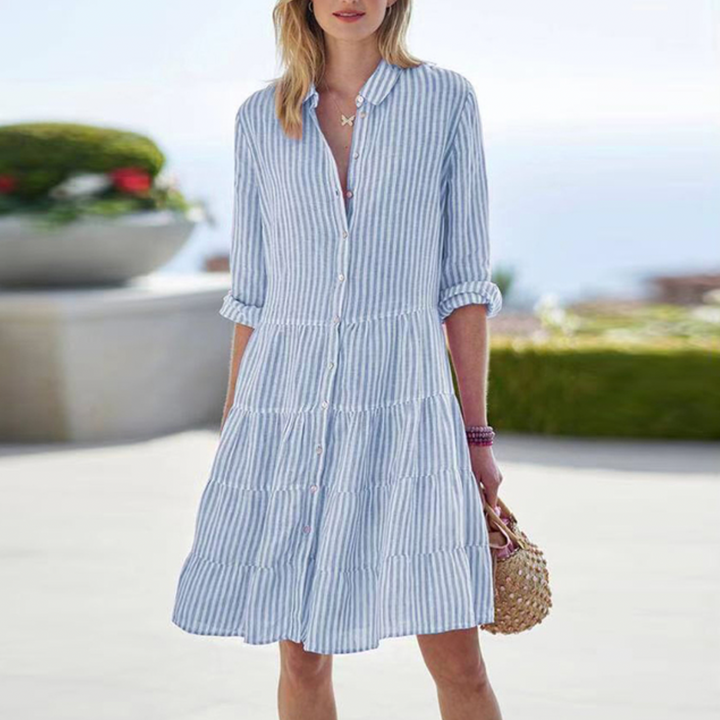 Women’s Summer Dress Button Down | Casual Midi