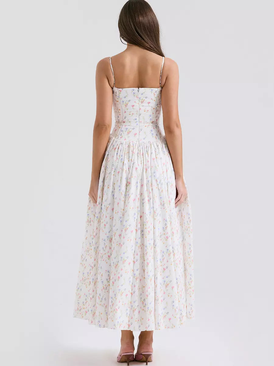 Women’s Summer Dress Corset Floral Midi | Party