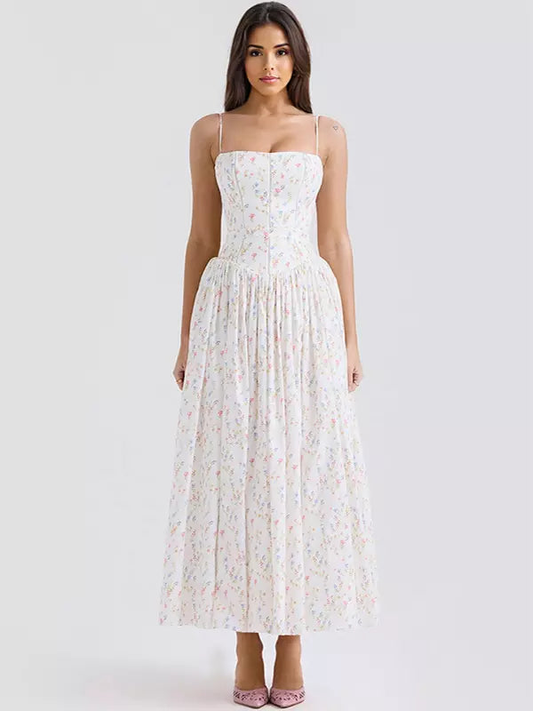Women’s Summer Dress Corset Floral Midi | Party