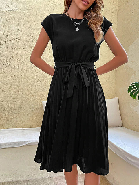 Women’s Summer Dress Midi Pleated | Casual