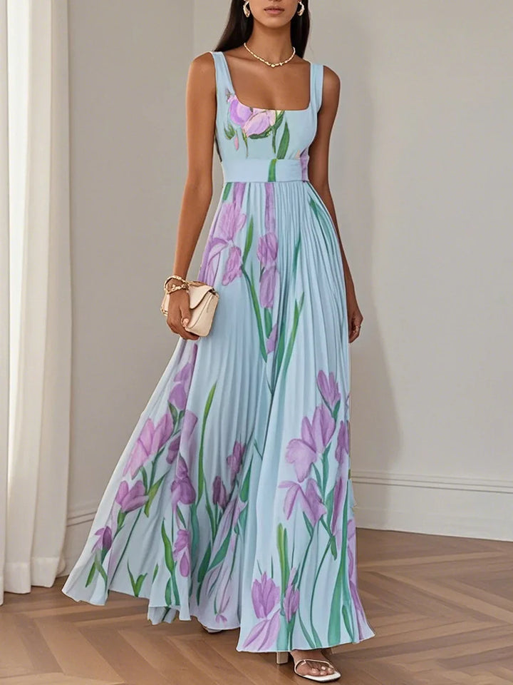 Women’s Summer Dress Pleated Floral Maxi | Wedding