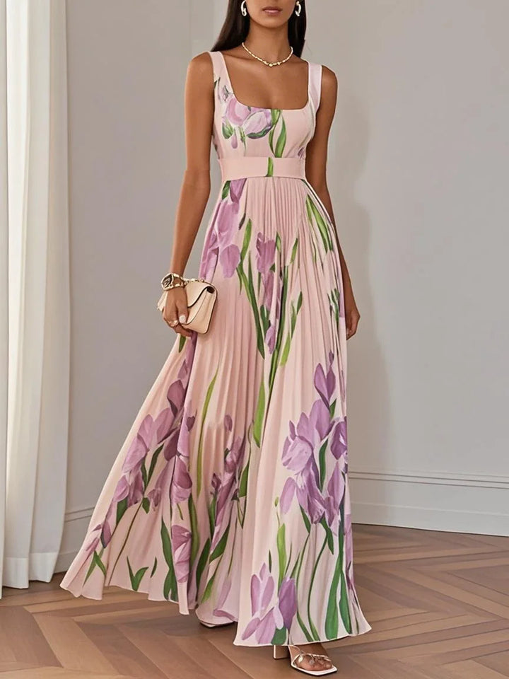 Women’s Summer Dress Pleated Floral Maxi | Wedding
