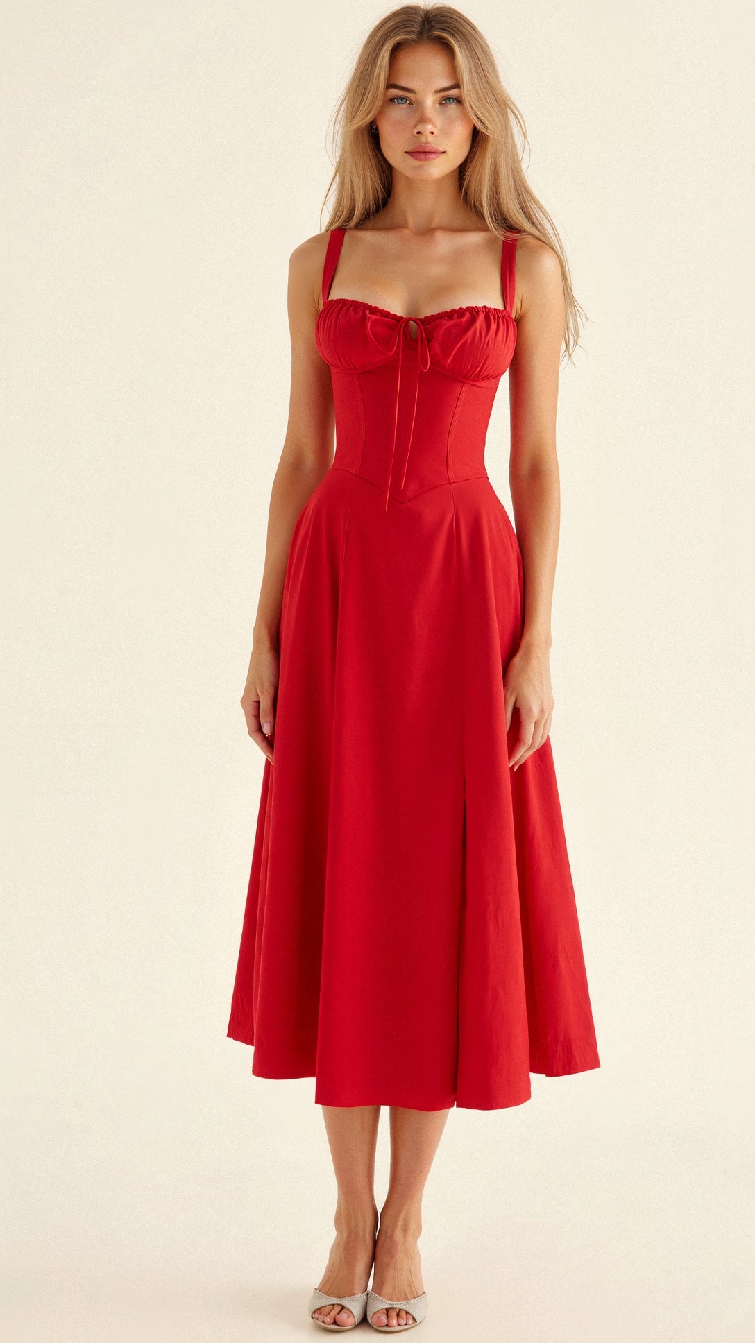 Women's Summer Dress Split Midi | Casual