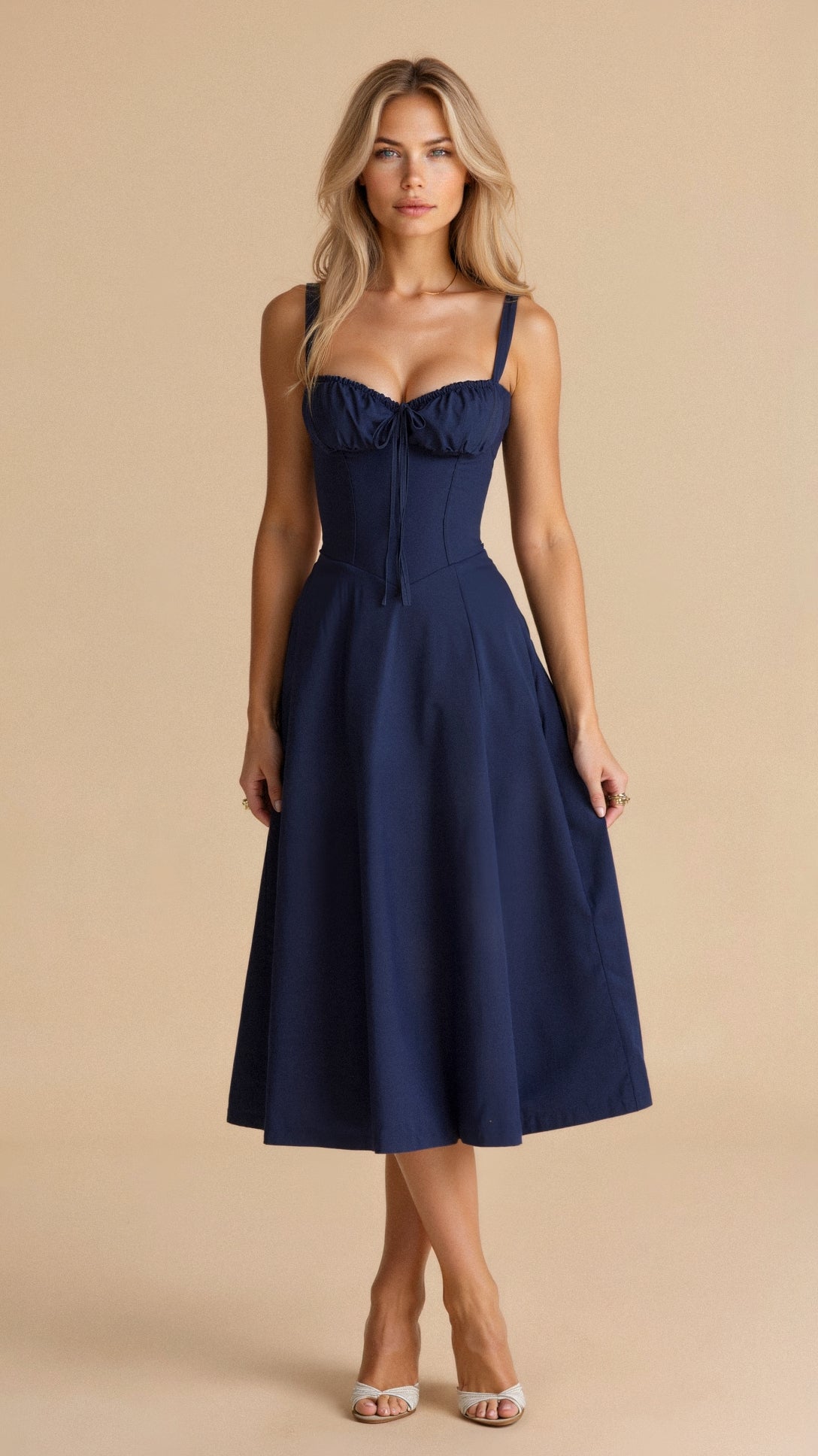 Women's Summer Dress Split Midi | Casual