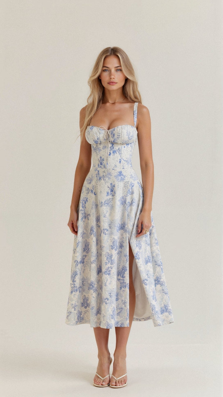 Women's Summer Dress Split Midi | Casual
