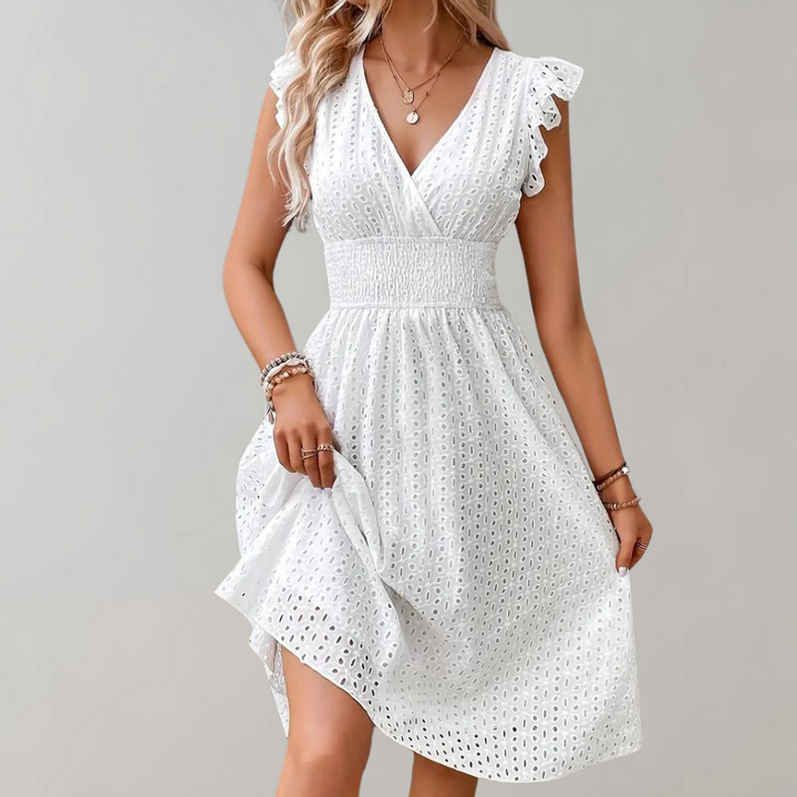 Women’s Summer Dress V Neck Midi | Casual