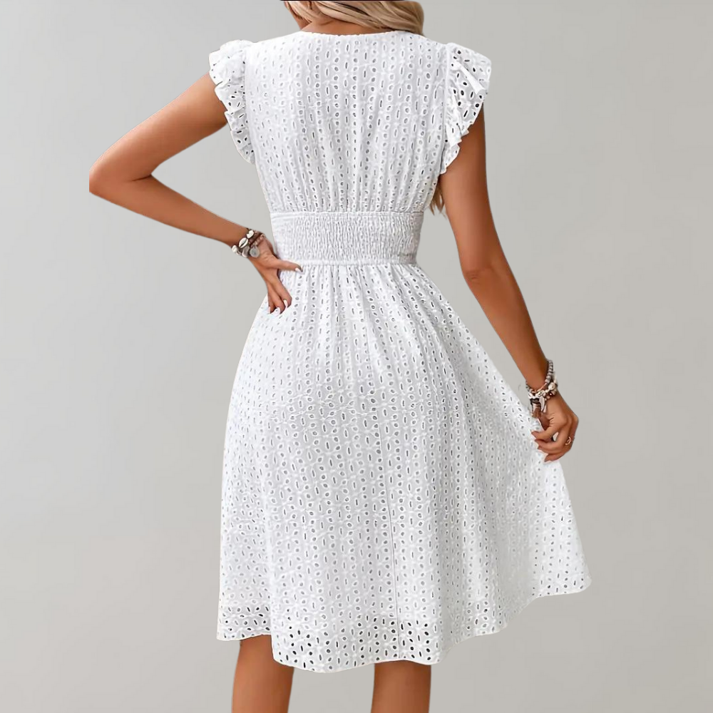 Women’s Summer Dress V Neck Midi | Casual