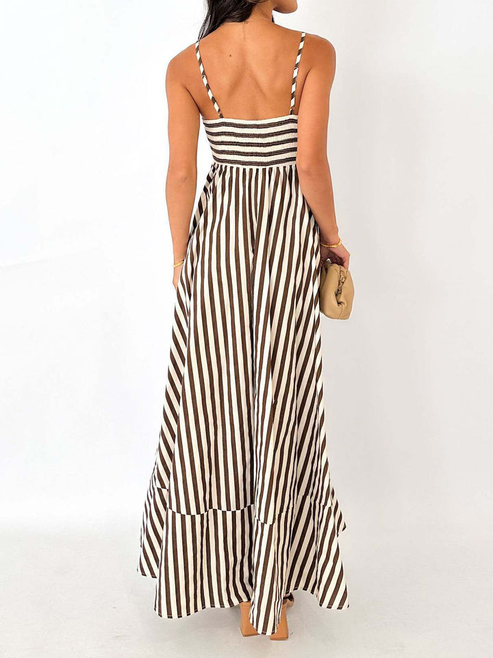 Women's Sundress Maxi Striped | Sleeveless