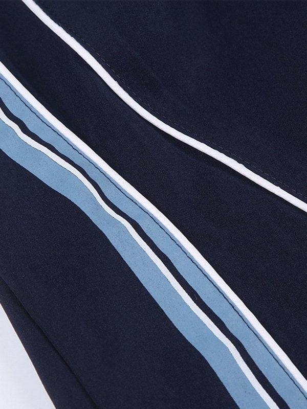 Women's Sweatpants Track Stripe Baggy Elastic Waist | Gym
