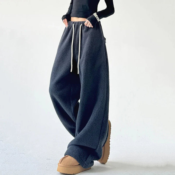 Women's Sweatpants Wide Leg Baggy High Waist | Drawstring
