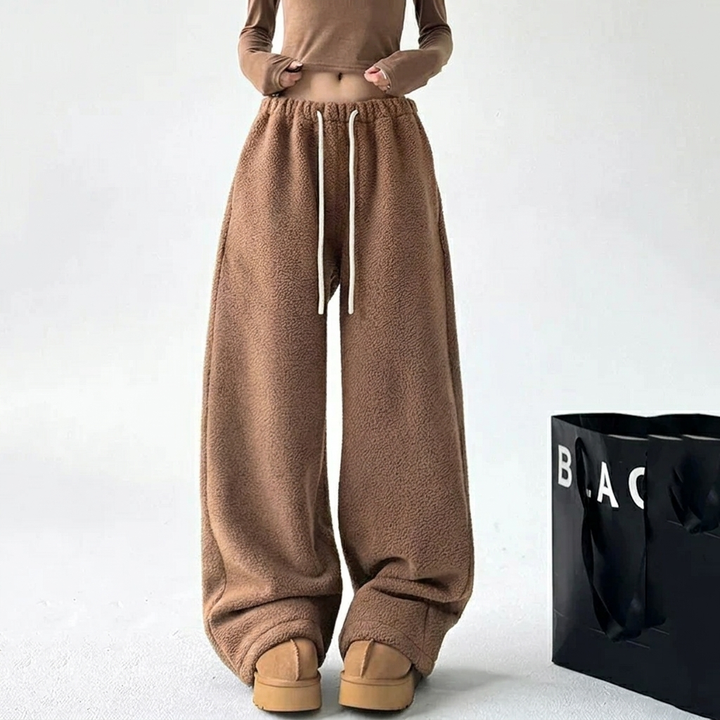 Women's Sweatpants Wide Leg Baggy High Waist | Drawstring