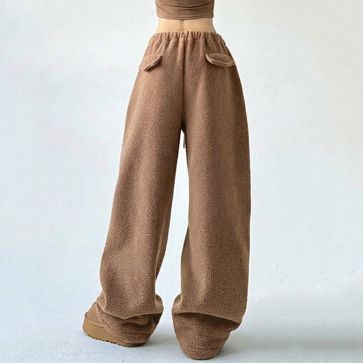 Women's Sweatpants Wide Leg Baggy High Waist | Drawstring
