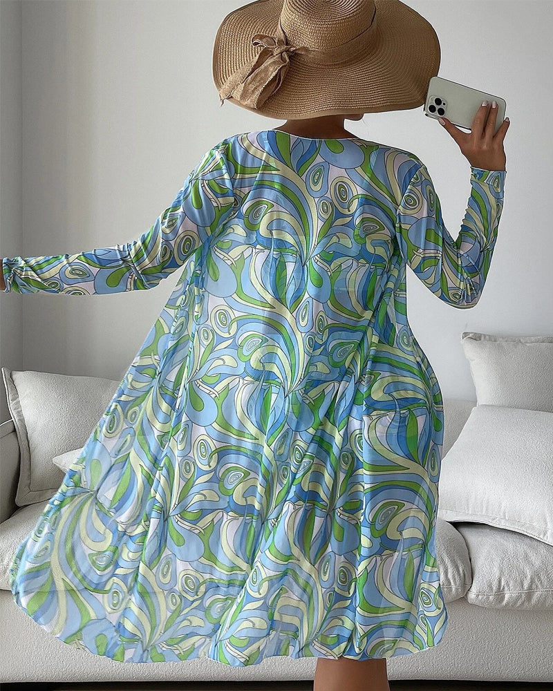 Women's Swimwear High Waisted 3-Piece Set | Cover Up