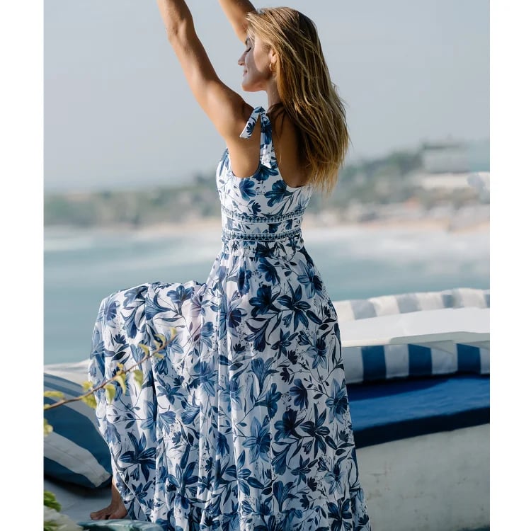 Women’s Swimwear Set V Neck One Piece With Skirt | Beach