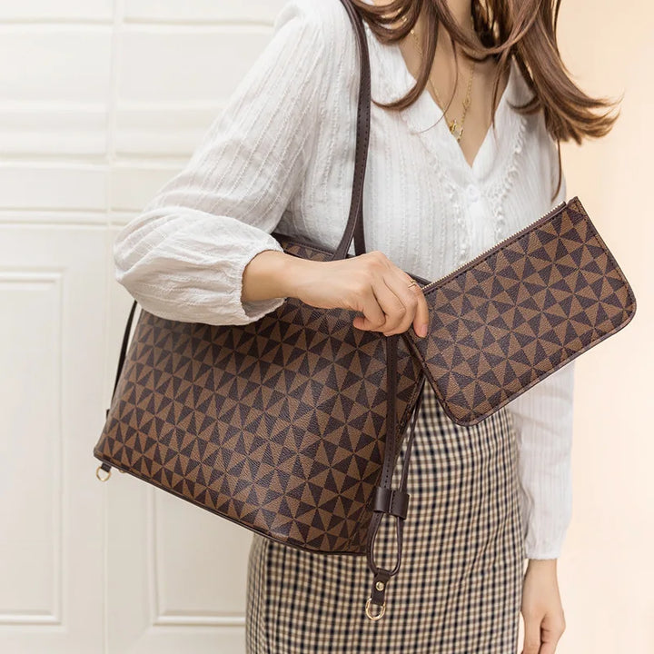 Women's Tote Bag Geometric Pattern | Work & Travel
