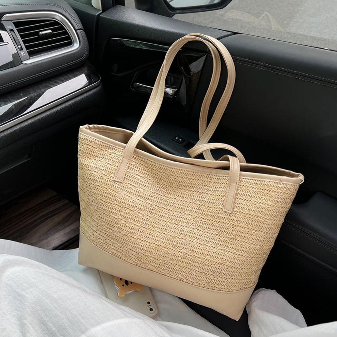 Women's Tote Bag Woven Large Shoulder | Casual