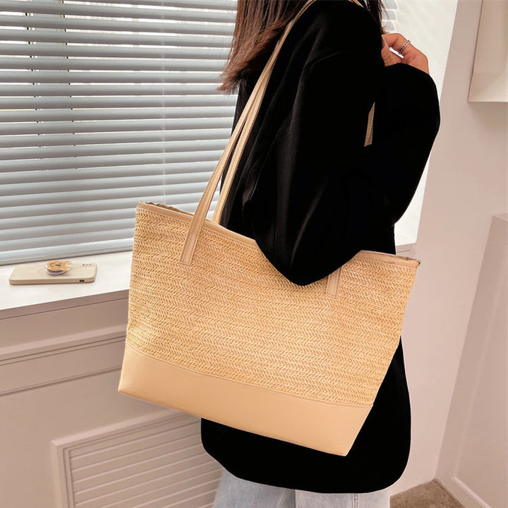Women's Tote Bag Woven Large Shoulder | Casual