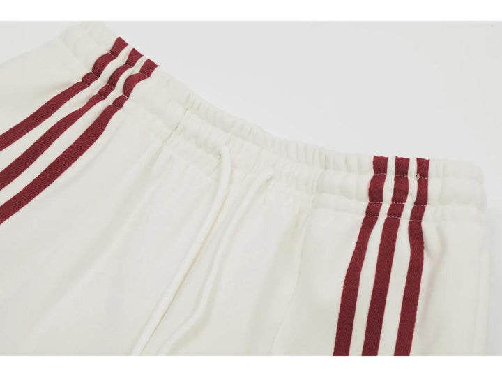 Women's Trackpants Wide Leg Cargo Striped Baggy | High Waist