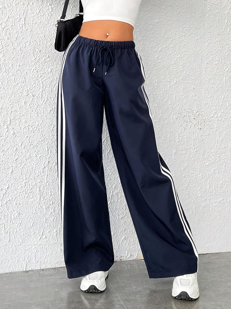 Women's Trackpants Wide Leg Side Stripe | Palazzo