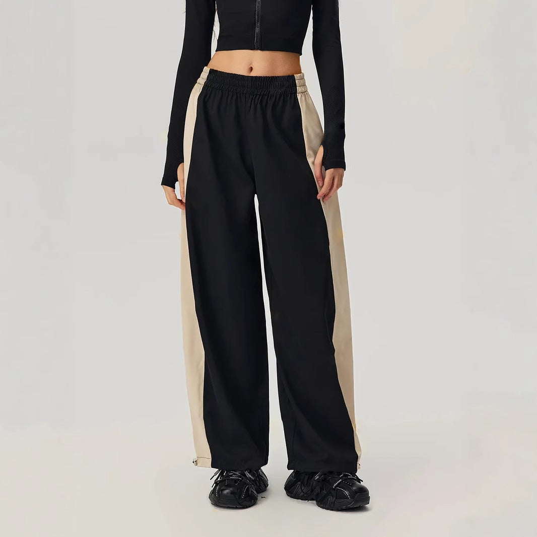 Women's Trackpants with Contrast Side Panels | Baggy Fit