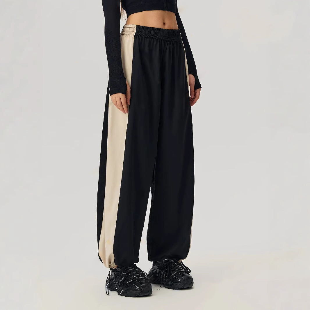 Women's Trackpants with Contrast Side Panels | Baggy Fit