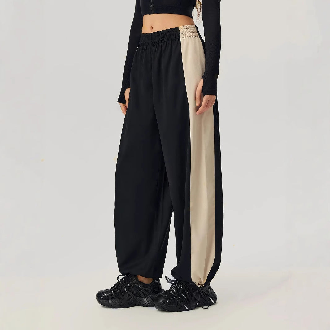 Women's Trackpants with Contrast Side Panels | Baggy Fit