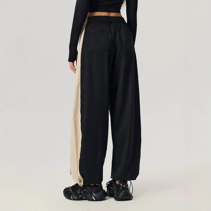 Women's Trackpants with Contrast Side Panels | Baggy Fit