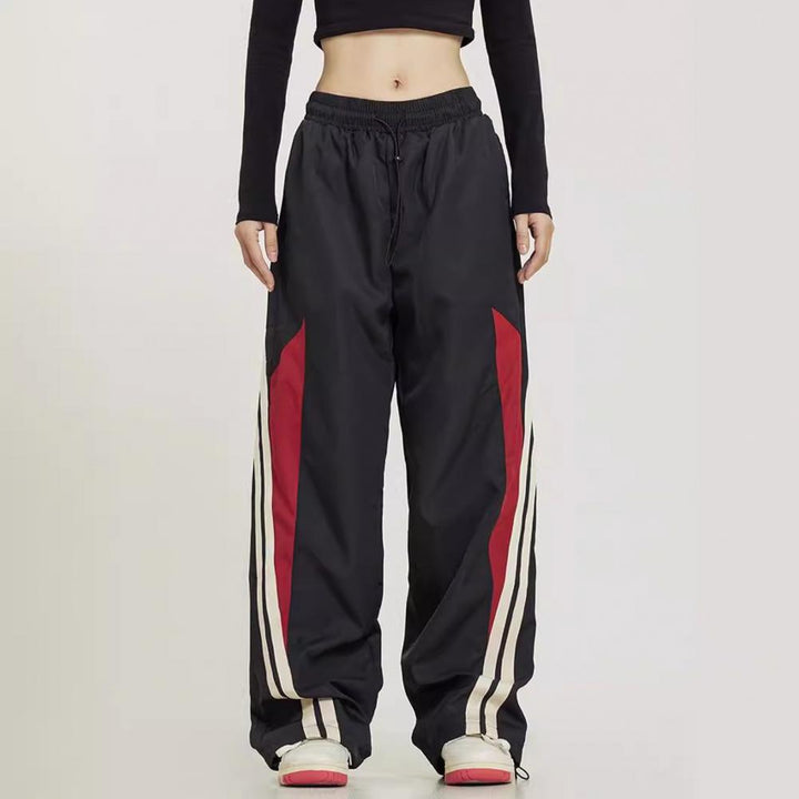 Women's Trackpants with Contrast Side Panels | Baggy Wide Leg