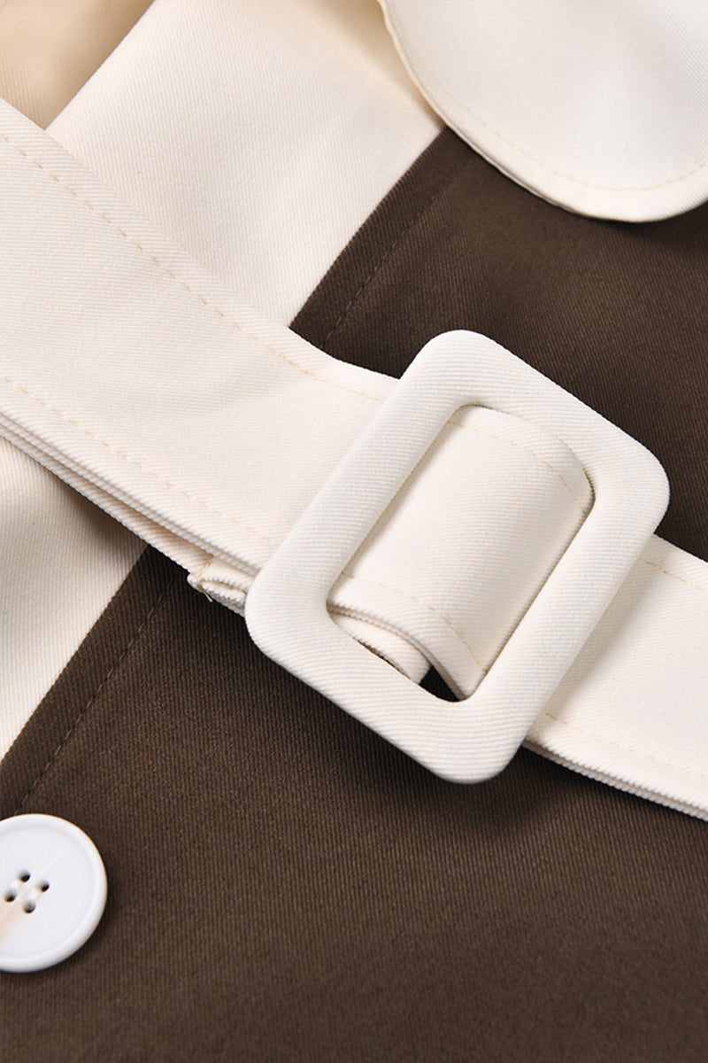 Women's Trench Coat Belted Longline Style | Elegant