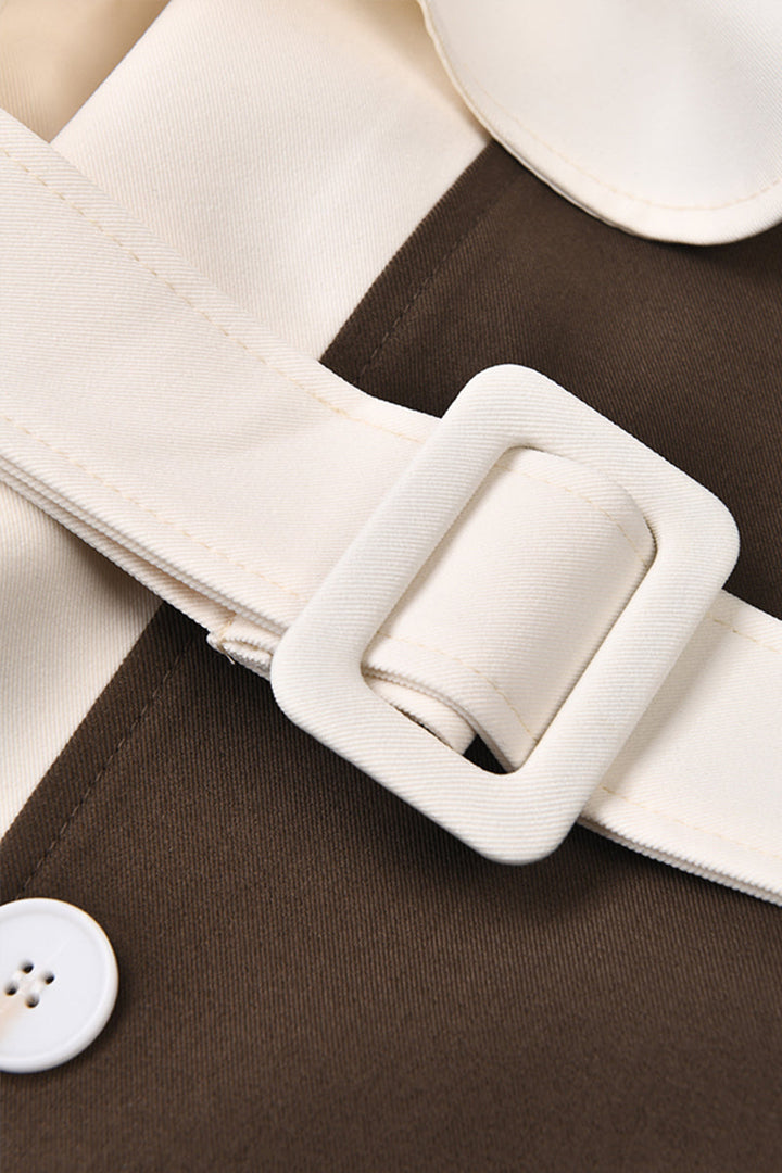 Women's Trench Coat Belted Longline Style | Elegant