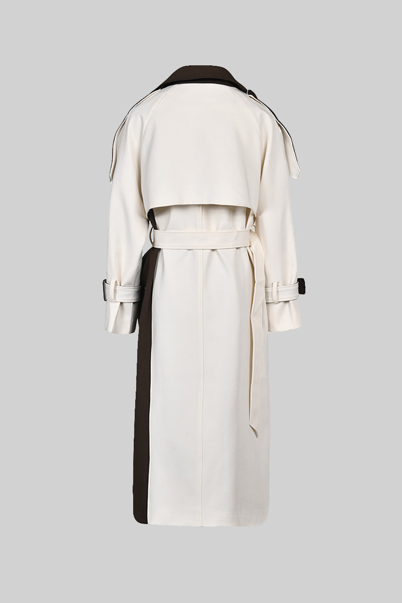 Women's Trench Coat Belted Longline Style | Elegant