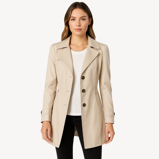 Women's Trench Coat Button Front | Casual