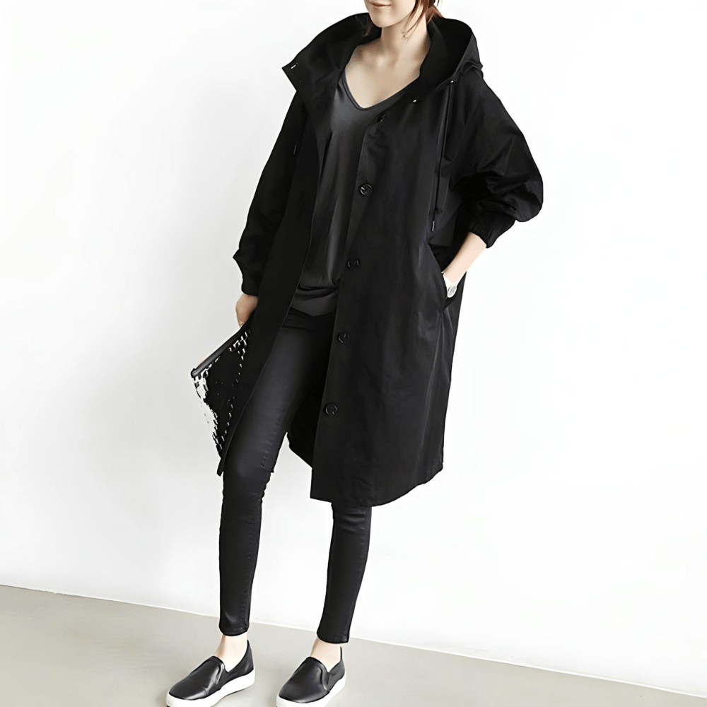 Women’s Trench Jacket With Hood | Long