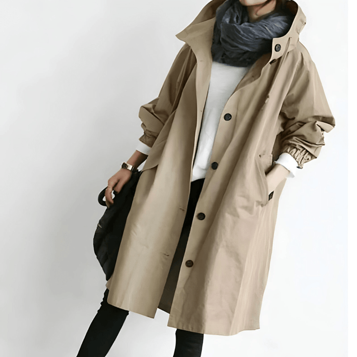 Women’s Trench Jacket With Hood | Long