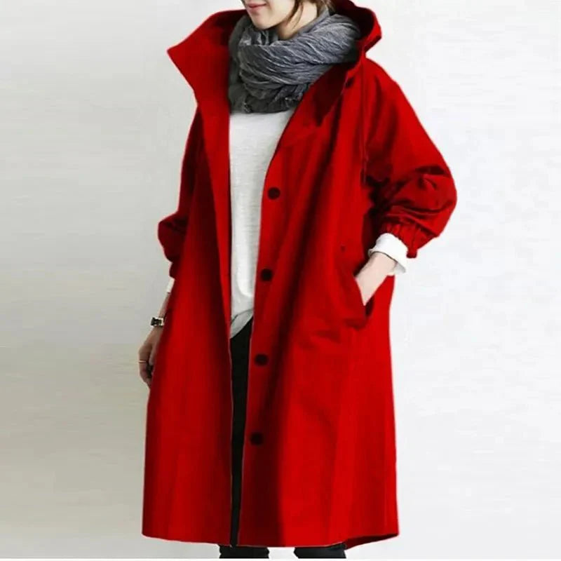 Women’s Trench Jacket With Hood | Long