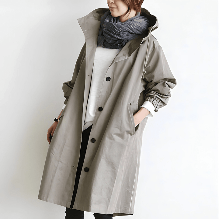 Women’s Trench Jacket With Hood | Long