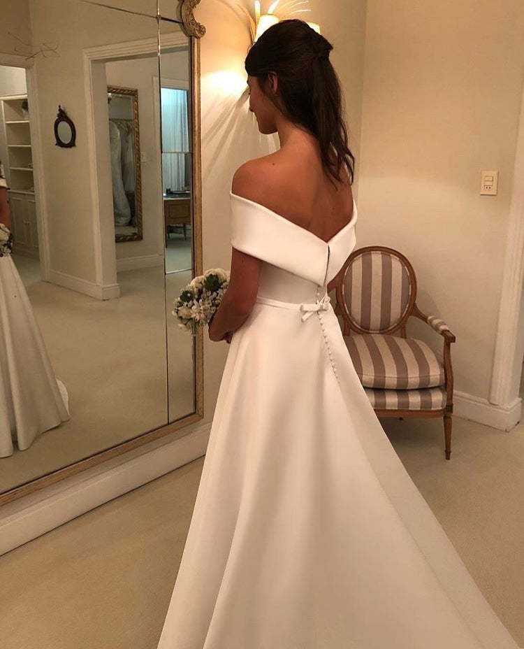Women’s Wedding Dress Off Shoulder Maxi | Bridal