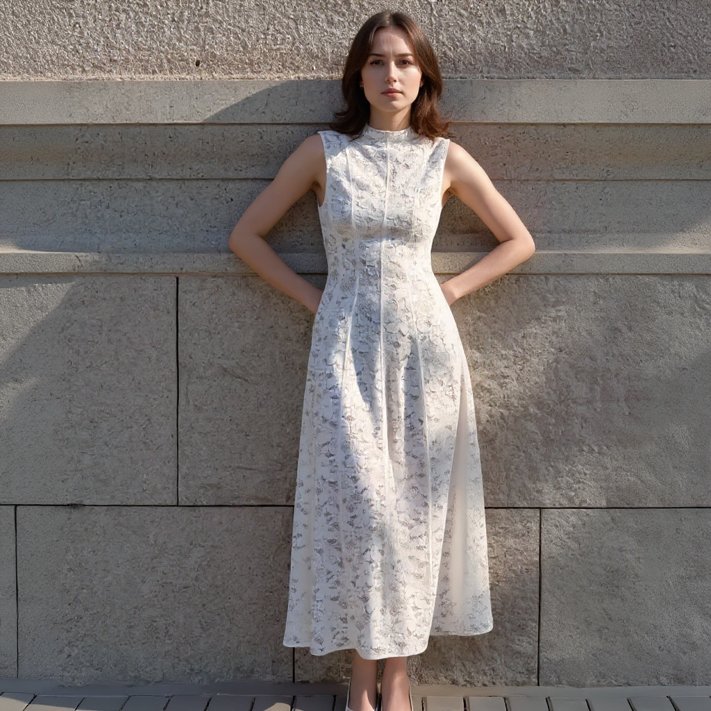 Women’s Wedding Dress Sleeveless Lace | Midi