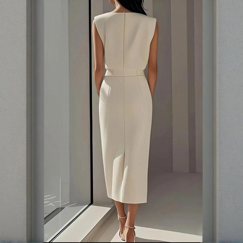 Women's Wedding Guest Dress Slit | Midi