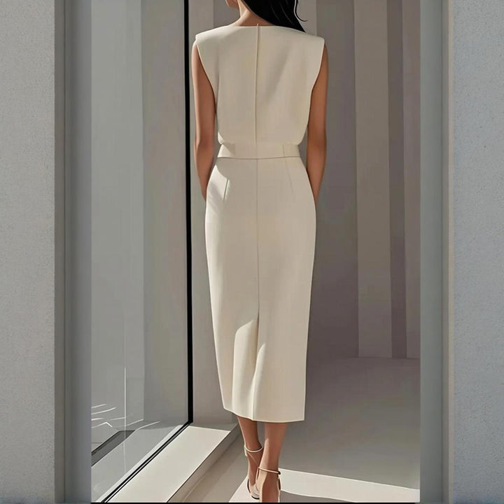 Women's Wedding Guest Dress Slit | Midi