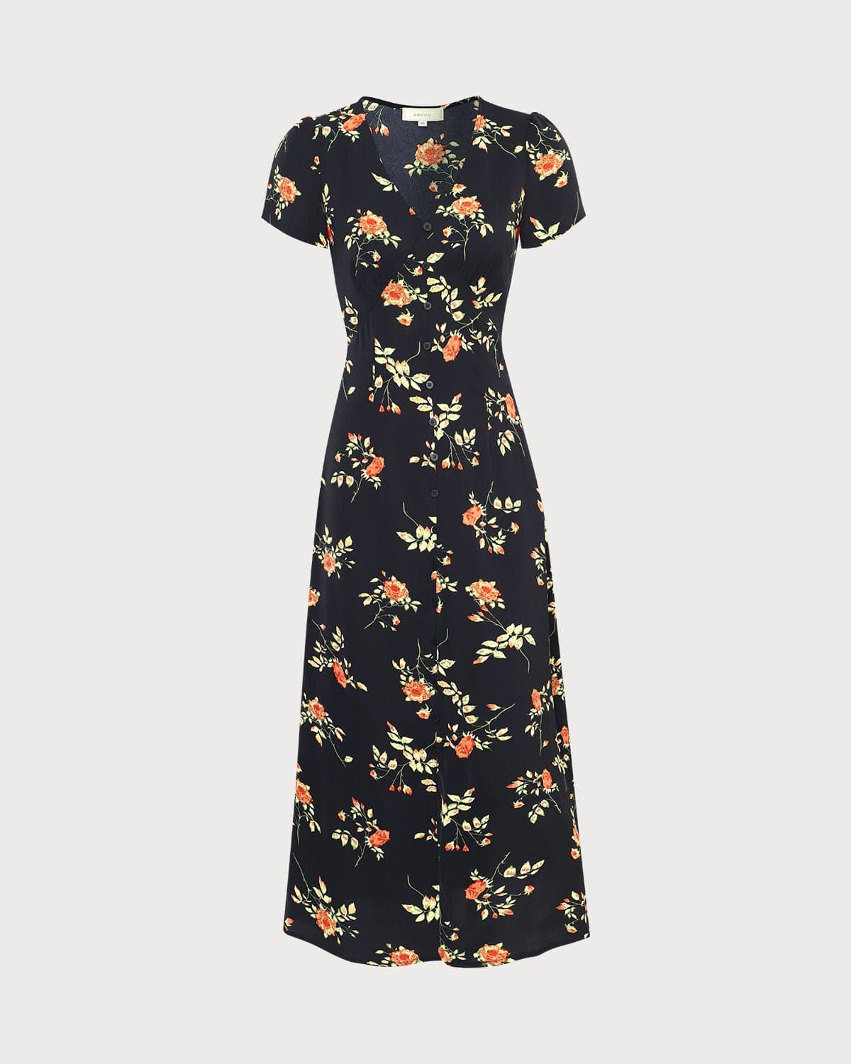 Women's Wedding Guest Dress V-Neck Floral | Midi